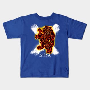 Scottish Lion and Saltire Kids T-Shirt